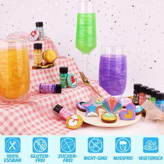 Glitter lichid comestibil - 2 × 12 grame Glitter Naty Shop