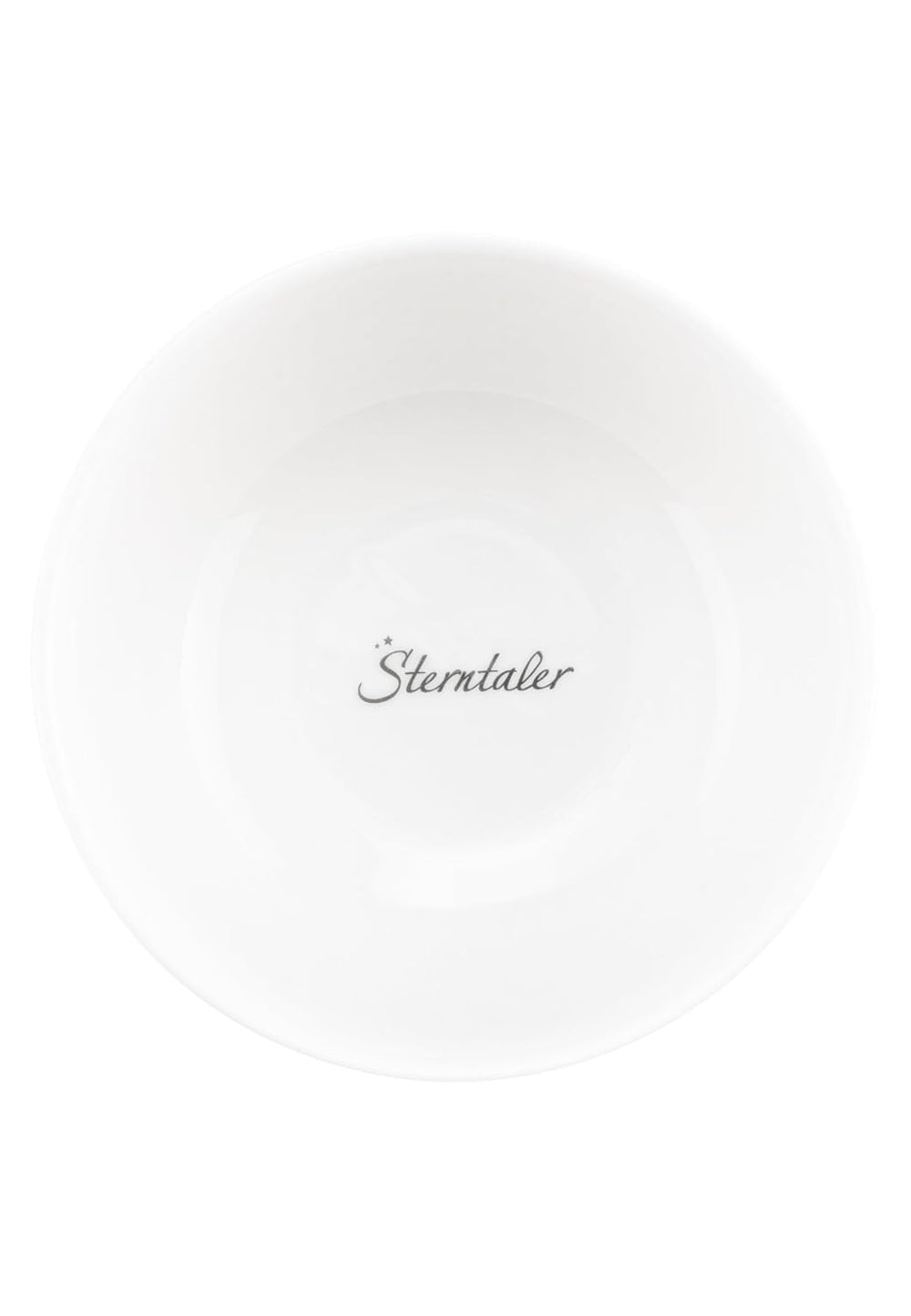 Set de veselă din porțelan Sterntaler, design rustic - Set de veselă cu bază din silicon antiderapantă și detașabilă - Veselă pentru bebeluși și copii cu farfurie, bol de 400 ml și cană de 200 ml, alb