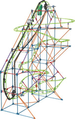 K'NEX 51438 Typhoon Frenzy Achterbahn, 2-in-1-Modell, farbenfrohes Bauset für Jungen und Mädchen, 19-Fuß-Spielzeug, 640-teiliges Kinderbauset für Kinder ab 9 Jahren