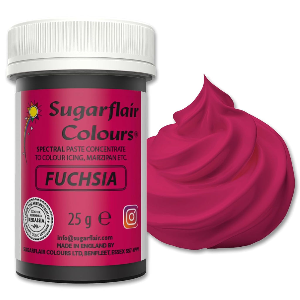 Pastă de colorant alimentar Sugarflair Grafit, colorant alimentar spectral concentrat pentru cremă de unt, pastă de zahăr, glazură, mixuri pentru prăjituri, macarons și multe altele! - 25g