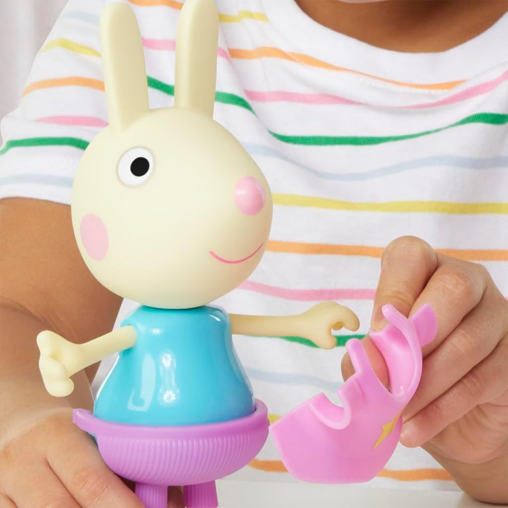Peppa Pig Luisa Spoon - Figurină distractivă de îmbrăcat, păpușă de 15 cm pentru fete cu accesorii și haine de îmbrăcat, set de jucării interactive pentru copii mici de la 3 ani în sus