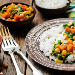 ASHOKA – Instant-Curry mit Spinat, Kartoffeln und Reis – (1 x 250 g)