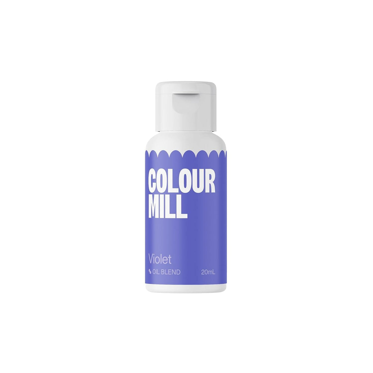 Colorant alimentar pe bază de ulei Colour Mill Blend Violet - Colorant alimentar pentru ciocolată, fondant, brioșe, prăjituri, copt, macaroane - Colorant alimentar pentru decorarea torturilor - 20 ml