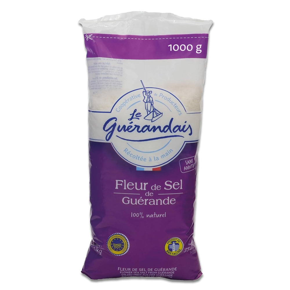 Handgeschöpftes Fleur de Sel, DE GUERANDE, 125g Dosis