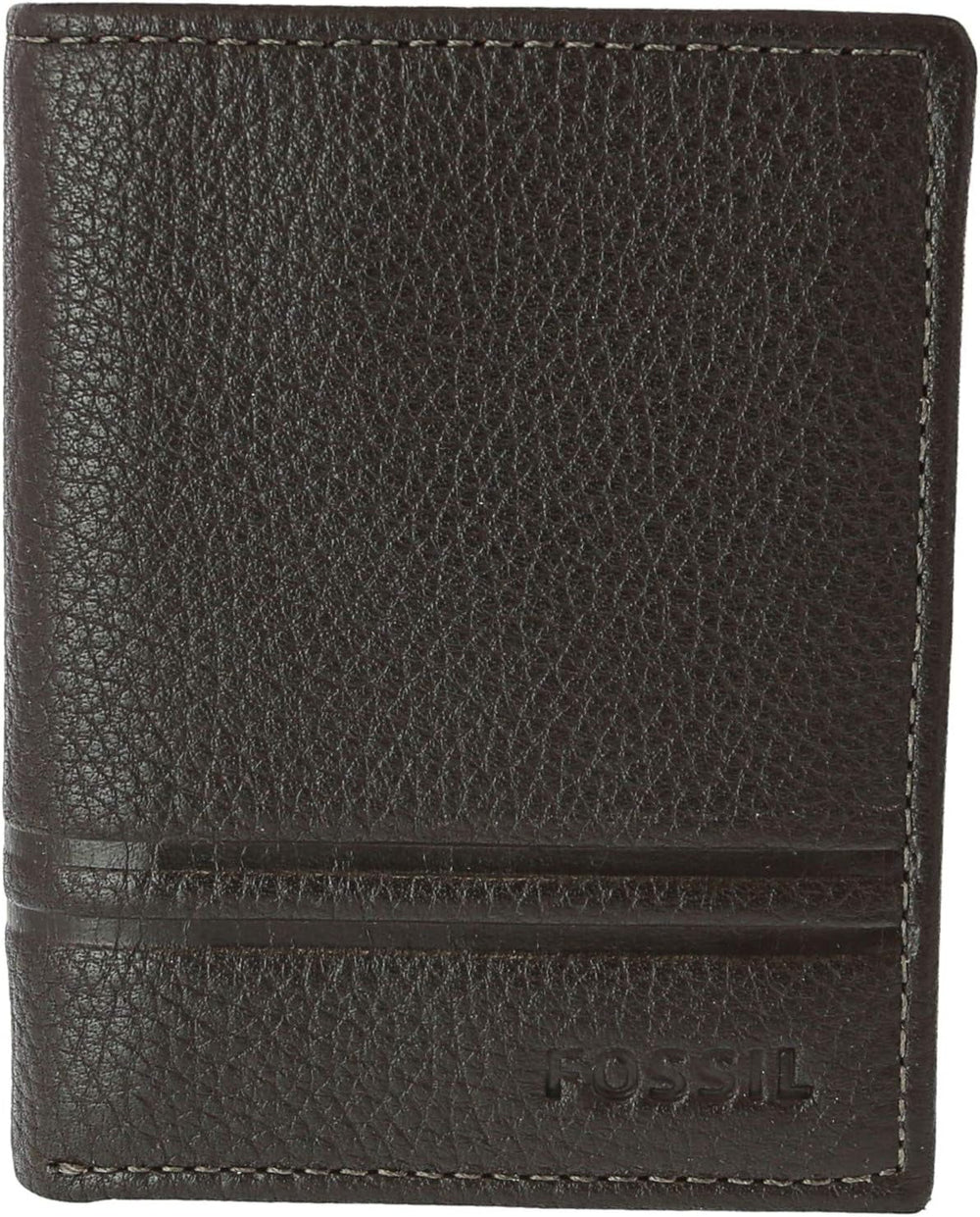 Fossil Bărbați Wilder Trifold călătorie accesorii Tri-fold Wallet Portofel Barbati Naty Shop Wild maro închis O mărime se potrivește tuturor