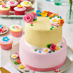 FunCakes Fondant cu aromă de lămâie: Gust delicios, textură fină, ușor de întins, fondant rulat, perfect pentru prăjituri, cupcakes și biscuiți. Halal, kosher și fără gluten. 250 g (pachet de 3) Pasta de zahar Naty Shop