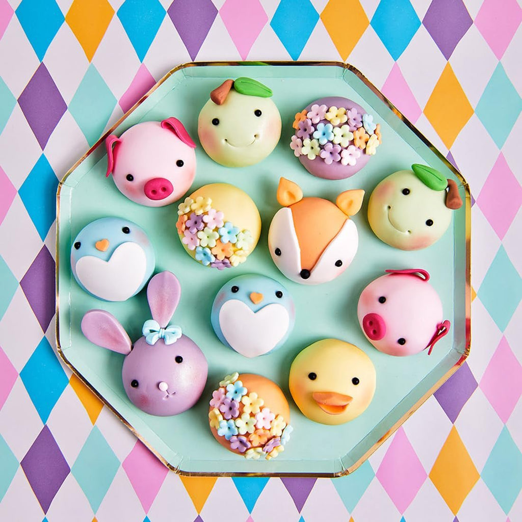 FunCakes Roll Fondant Hot Pink: Ușor de folosit, neted, flexibil, moale și pliabil, perfect pentru decorarea prăjiturilor. Fără gluten. 1 kg Pasta de zahar Naty Shop