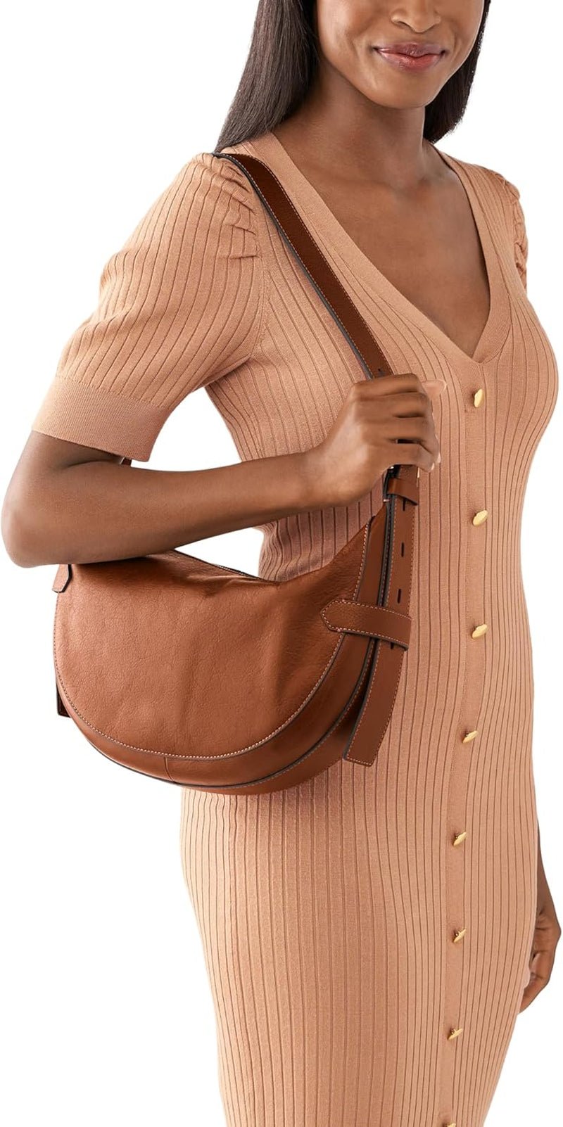 Geantă Fossil pentru femei - Harwell Eco Leather Hobo, ZB1847200 - 30,5 cm L x 8,9 cm l x 20,3 cm H Genti Femei Naty Shop