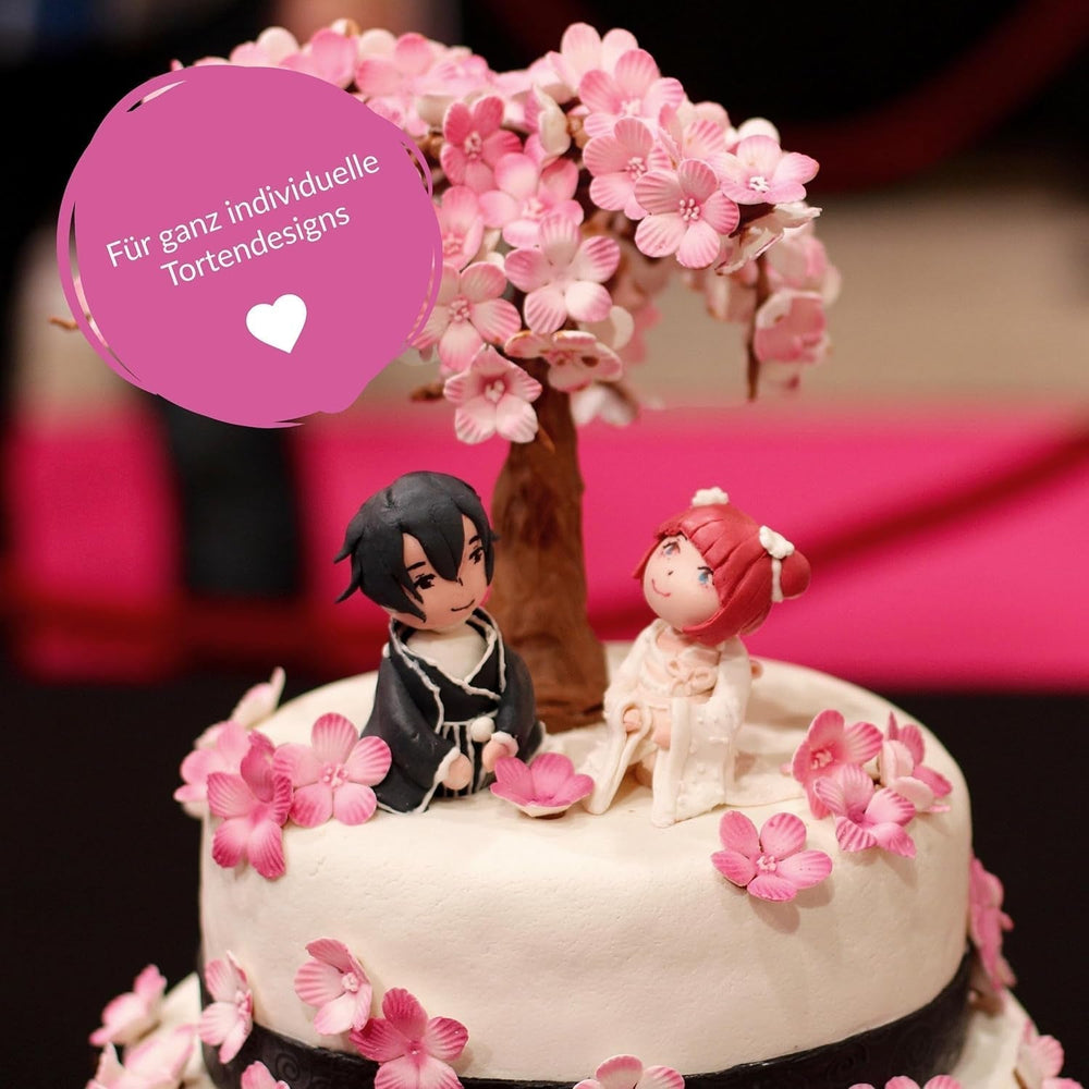 GoodBake fondant negru 500g, fondant rulat pentru acoperirea, modelarea, decorarea prăjiturilor, figurilor, florilor de zahăr și multe altele, fără ulei de palmier, vegan, fără gluten Pasta de zahar Naty Shop