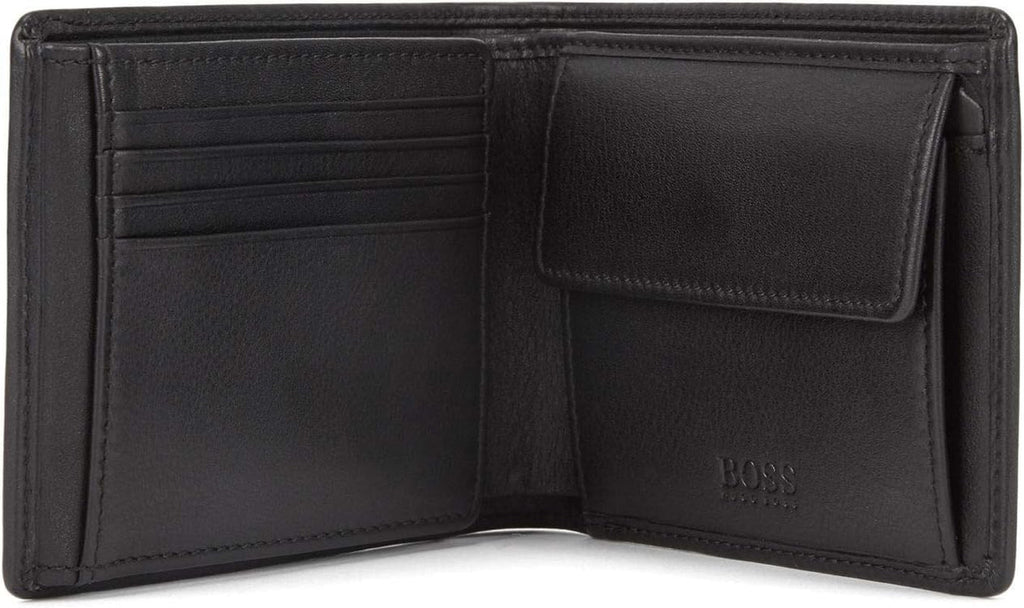 Hugo Boss bărbați Arezzo articole sportive, negru, 12 cm UE Portofel Barbati Naty Shop