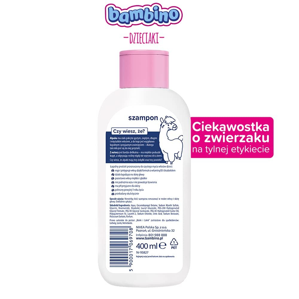 HÜLLE Șampon pentru bolț și păpușă alpaca 400 ml Copii - Baie si Skincare Naty Shop