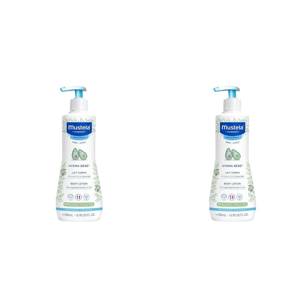Hydra Bébé - Lapte de corp pentru pielea sensibilă a bebelușului, 500 ml Copii - Baie si Skincare Naty Shop 500 ml (pachet de 2) Migdale
