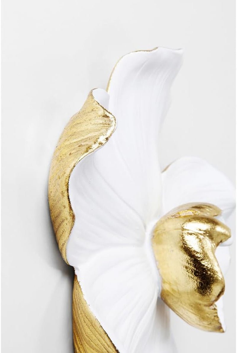 Kare Design decor de perete Orhidee, alb, XL, decor de perete, aspect floare de orhidee, handmade, 25x24x7 cm (h/w/d) Statuete si sculpturi Naty Shop