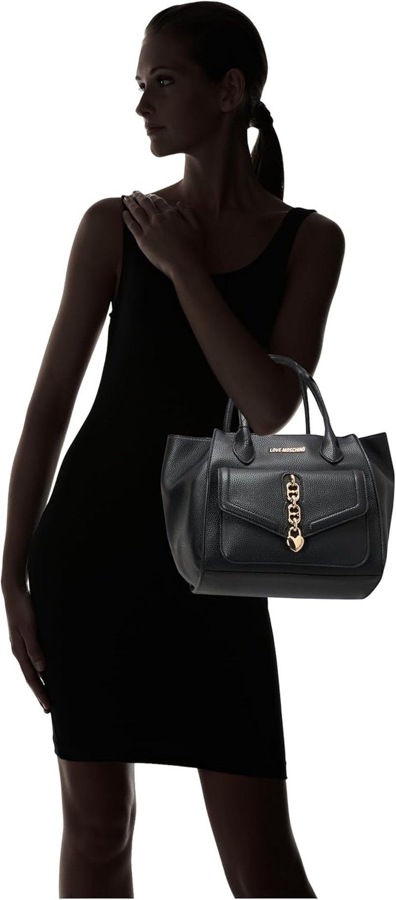 Love Moschino Geantă de umăr Negru, marime unica Genti Femei Naty Shop