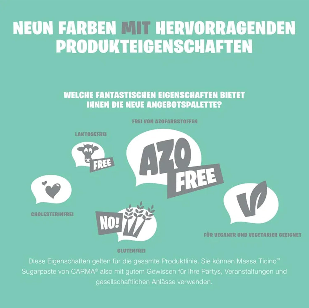 Massa Ticino Fondant White 2x 1kg - Pastă de zahăr premium pentru prăjituri decorative, fondant rulat - perfect pentru prăjituri, modelare și decorațiuni - fondant alb pentru brutari profesioniști și amatori Pasta de zahar Naty Shop