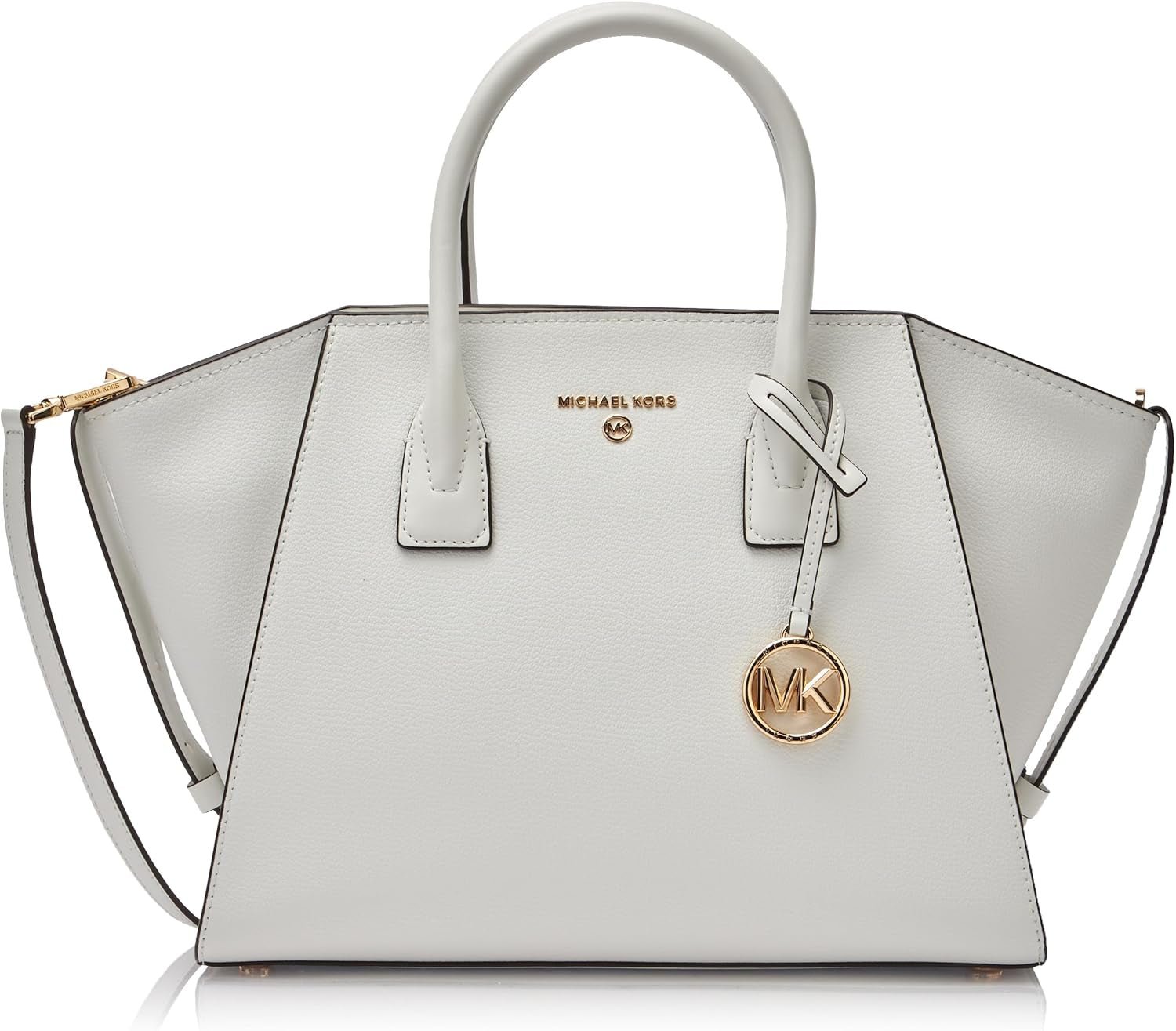 MICHAEL KORS Femeile Avril LG TZ Satchel Bag, Opticwhite Genti Femei Naty Shop Titlu implicit