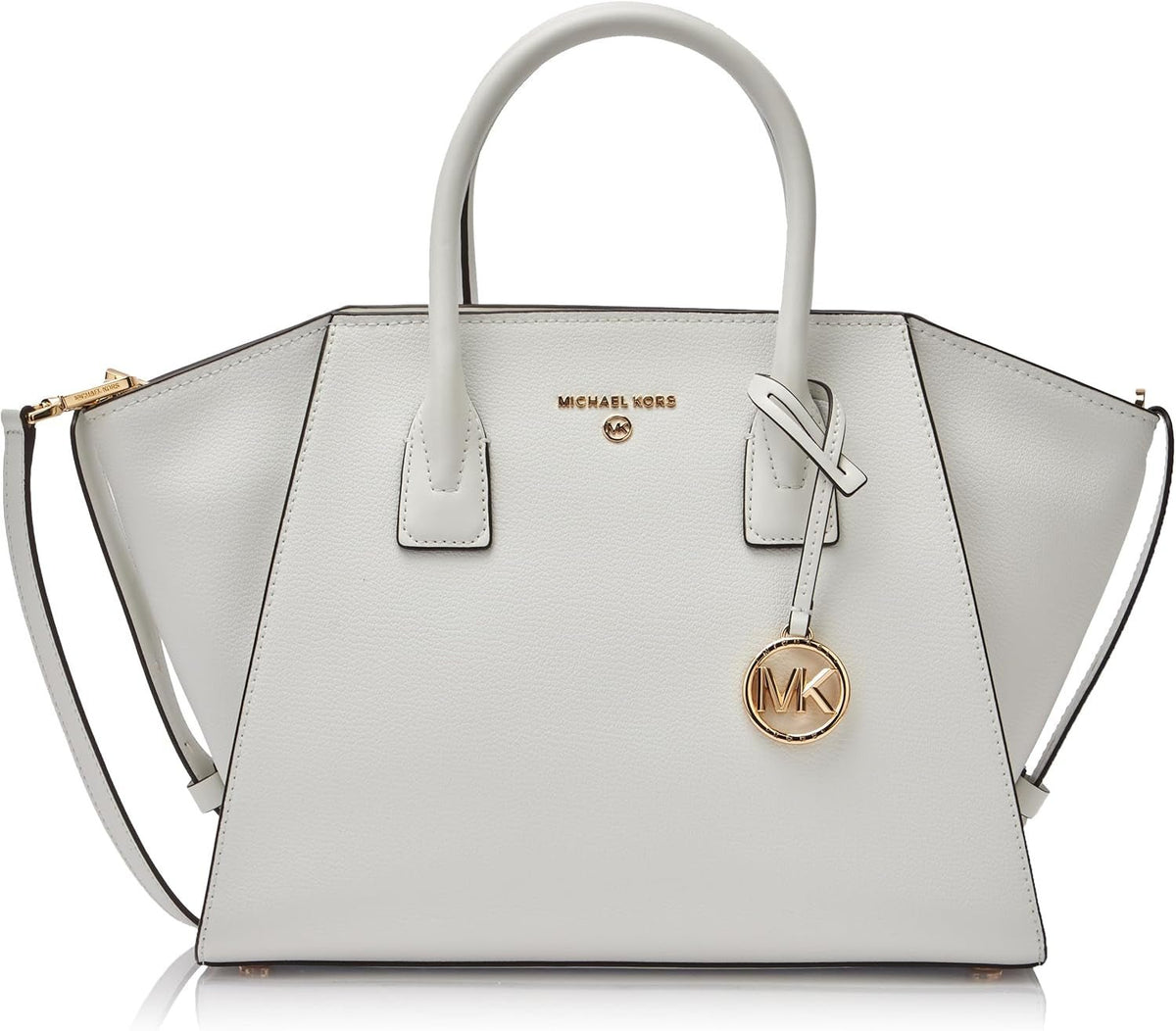 MICHAEL KORS Femeile Avril LG TZ Satchel Bag, Opticwhite Genti Femei Naty Shop Titlu implicit