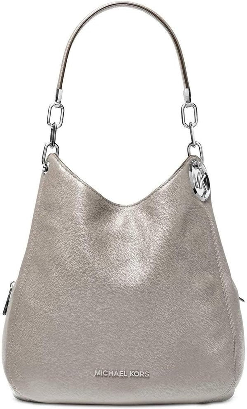 Michael Kors, geantă de umăr cu lanț Genti Femei Naty Shop Gri / Argint
