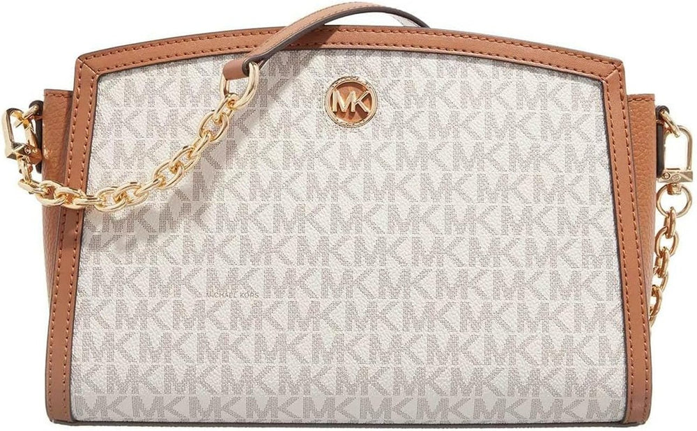 Michael Kors Ladies Lg Ew Xbody Bag Genti Femei Naty Shop Vanilie/Acrn