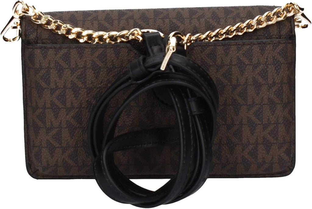 Michael Kors Women Sm Phn CHN Xbody Bag, Brown/Blk Genti Femei Naty Shop