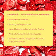 Mono chipsuri liofilizate - 300g chipsuri de căpșuni din căpșuni 100% naturale - fructe tropicale uscate - fructe uscate de căpșuni - gustare pentru muesli și deserturi - chipsuri de căpșuni Produse deshidratate Naty Shop
