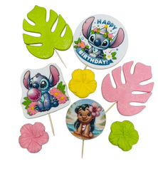 Set mit 8 essbaren Kuchendekorationen