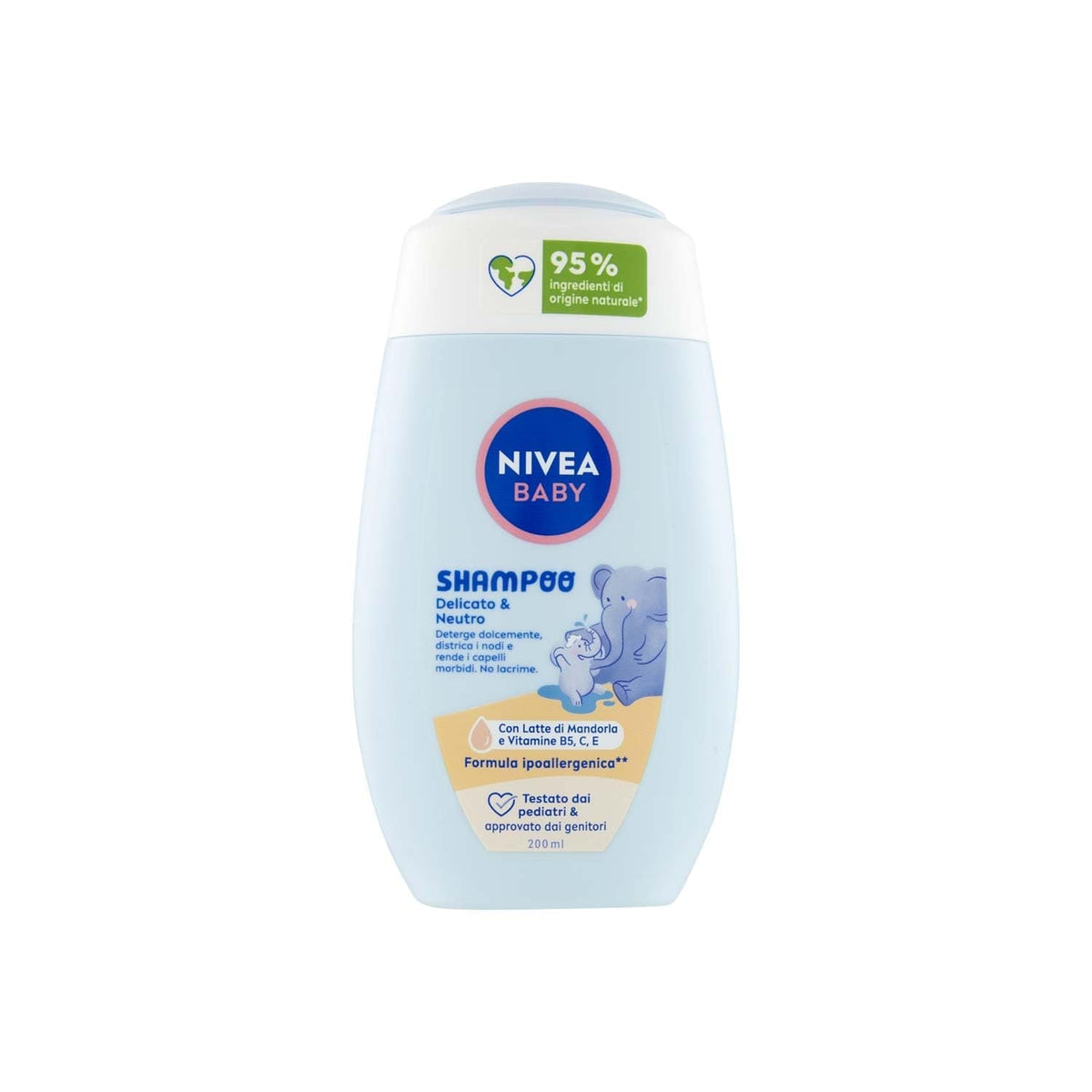 NIVEA BABY Gentle & Neutral Shampoo 200 ml - Cu protecție împotriva lacrimilor, fără sulfați, pentru un păr moale și fără încurcături Copii - Baie si Skincare Naty Shop Titlu implicit