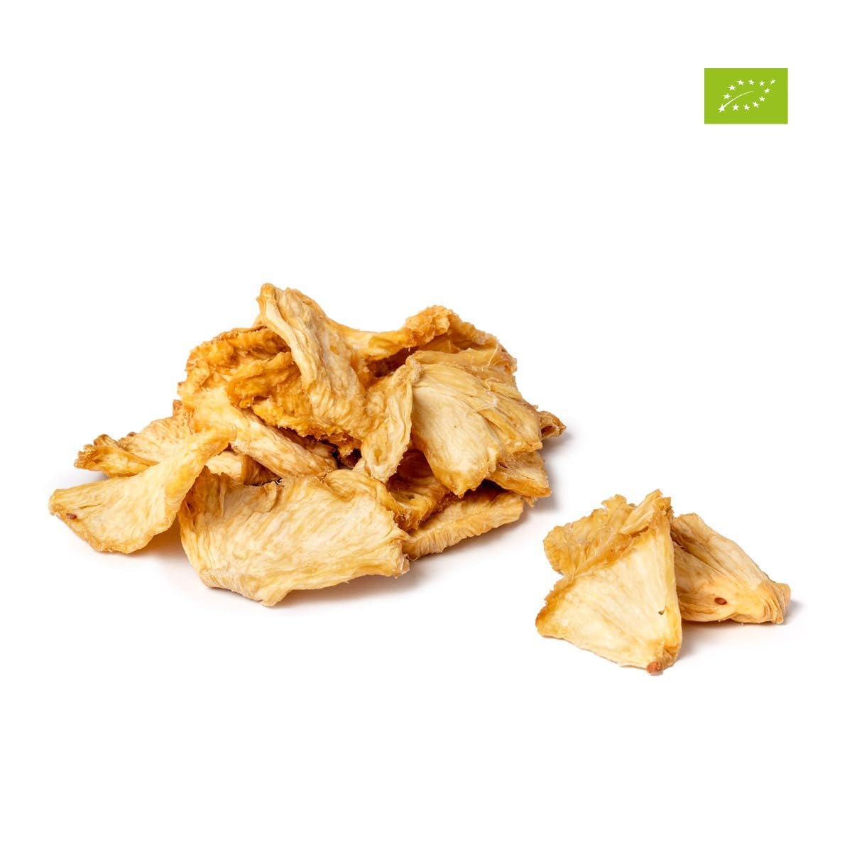 PAKKA bucăți de ananas ecologic și echitabil 1kg, ananas uscat ecologic și echitabil, neîndulcit, nesulfurat, produs și umplut direct de producătorul din Columbia, vegan 1000g Produse deshidratate Naty Shop