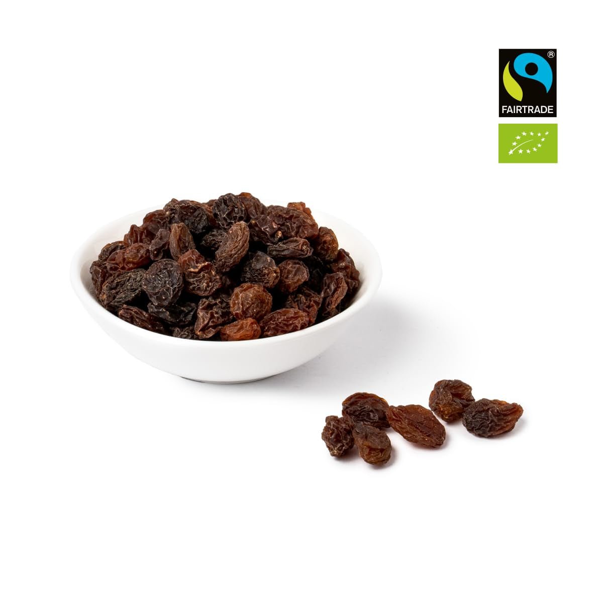 PAKKA - Sultane Sultana organice Fairtrade 1kg, fără semințe, fără coajă și uscate la soare Sultane Sultana din Samarkand Uzbekistan 1000g Produse deshidratate Naty Shop