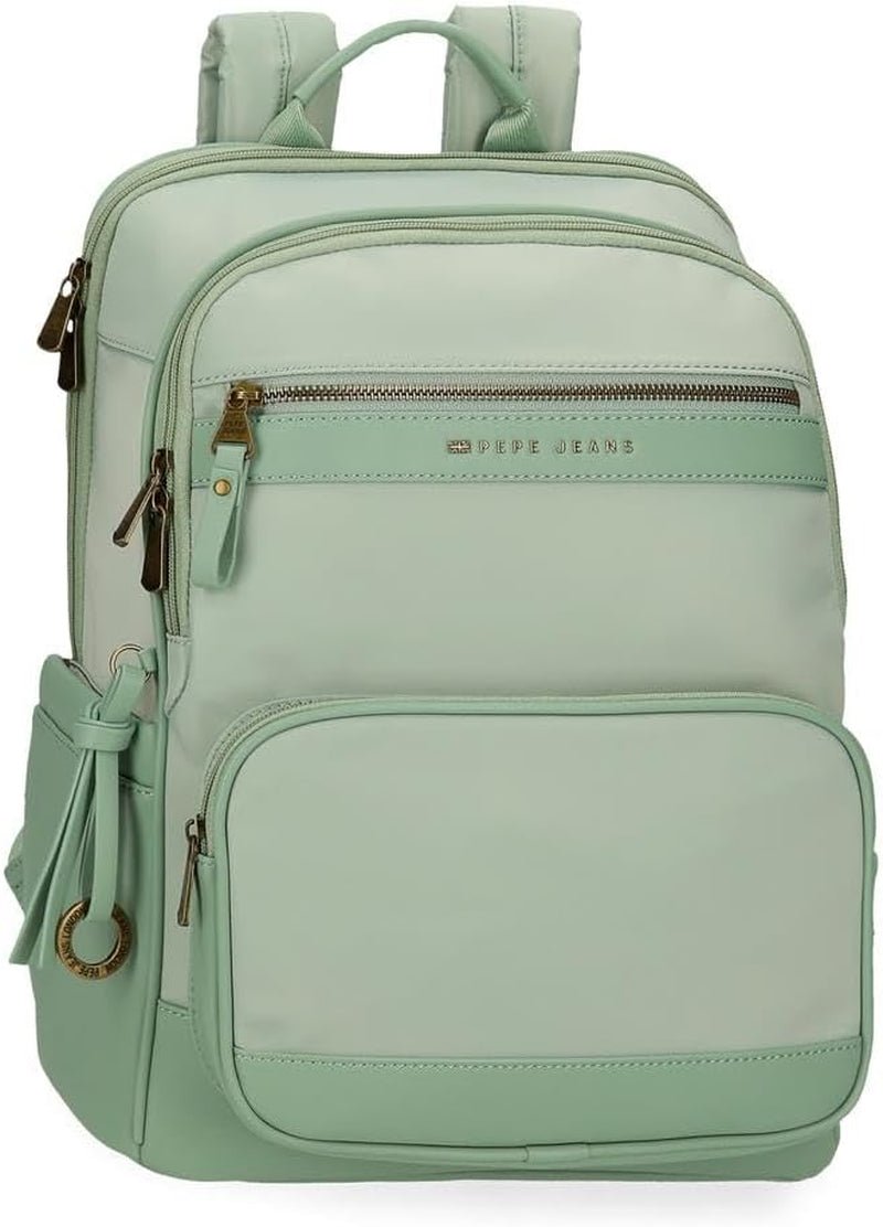 Pepe jeans Morgan, rucsacuri casual, genți de călătorie, piele artificială bej și negru pentru femei, de Joumma Bags Bagaje și echipament de călătorie Naty Shop Verde Pc rucsac