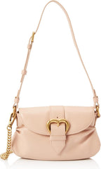 Pinko Femeii Jolene Umăr Mini Crystal Calf Bag, O81m_Chocolate Gold Genti Femei Naty Shop Titlu implicit