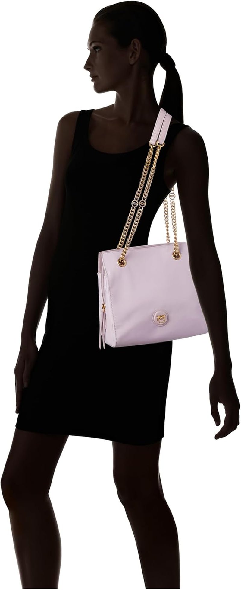 Pinko Femeii Recycled Gate Shopper RECYCELTES Nylon + Genti Femei Naty Shop