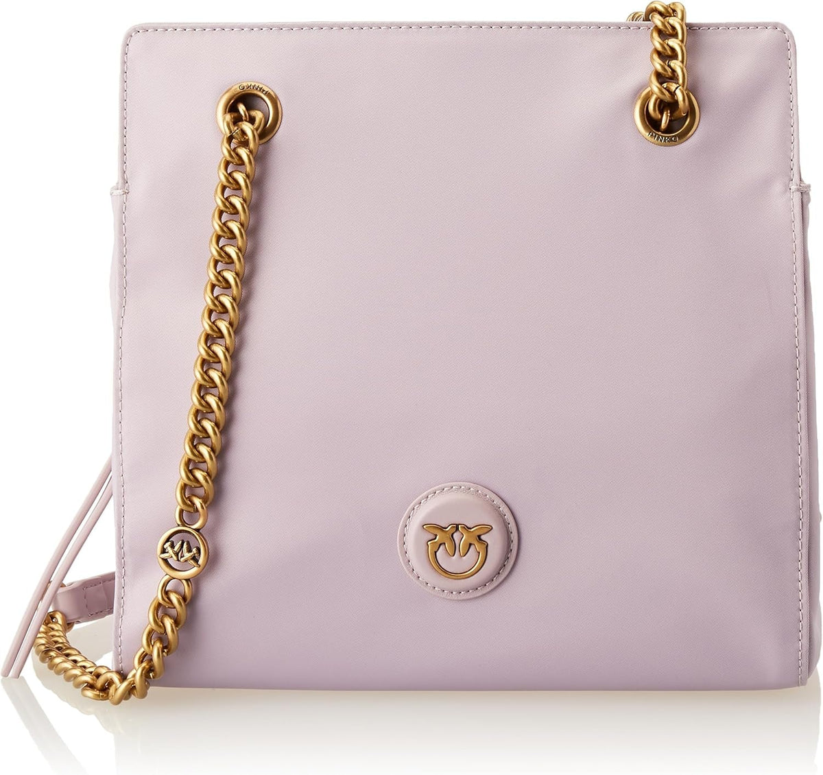 Pinko Femeii Recycled Gate Shopper RECYCELTES Nylon + Genti Femei Naty Shop Y48Q_Tulipano Viola-Antque Gold