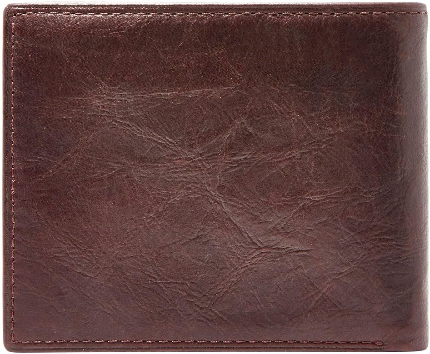 Portofel bifold din piele Ingram pentru bărbați Fossil 11,43 cm L x 1,905 cm l x 8,89 cm H Portofel Barbati Naty Shop