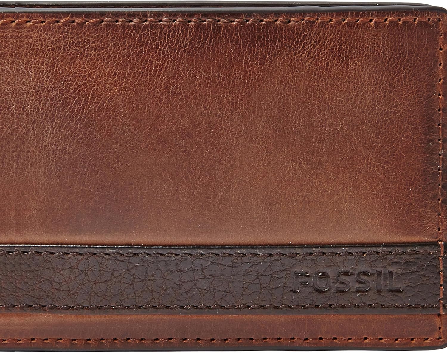 Portofel bifold din piele Quinn pentru bărbați Fossil 10 cm L x 1,5 cm l x 7 cm H Portofel Barbati Naty Shop