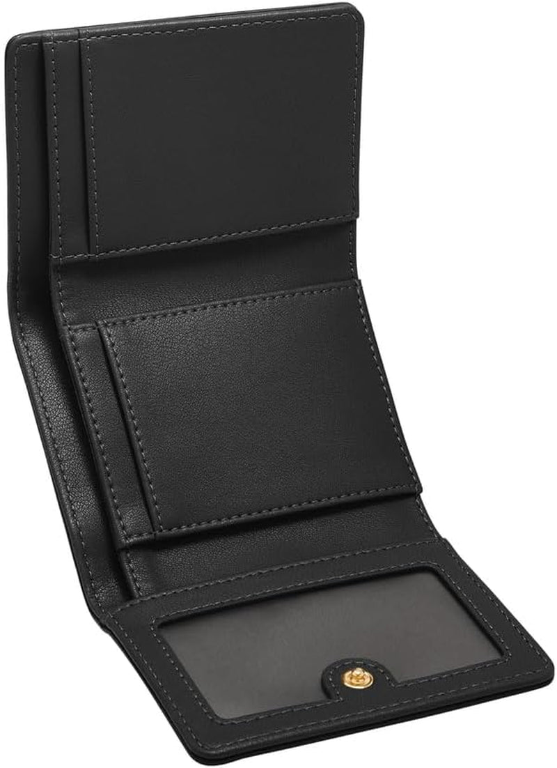 Portofel Fossil Logan Tri-Fold pentru femei, negru Portofel Femei Naty Shop