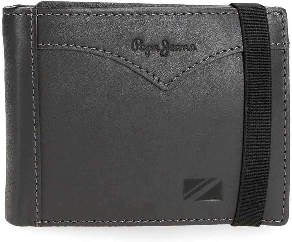 Portofel jachetă Pepe Jeans cu curea elastică, mărime unică Portofel Barbati Naty Shop Gri