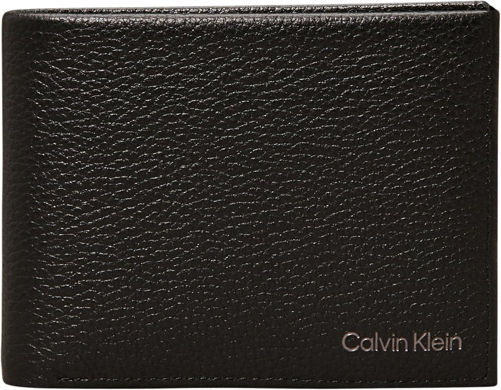 Portofel pentru bărbați Calvin Klein Warmth Bifold Klein Portofel Barbati Naty Shop Negru (Ck Black) Os