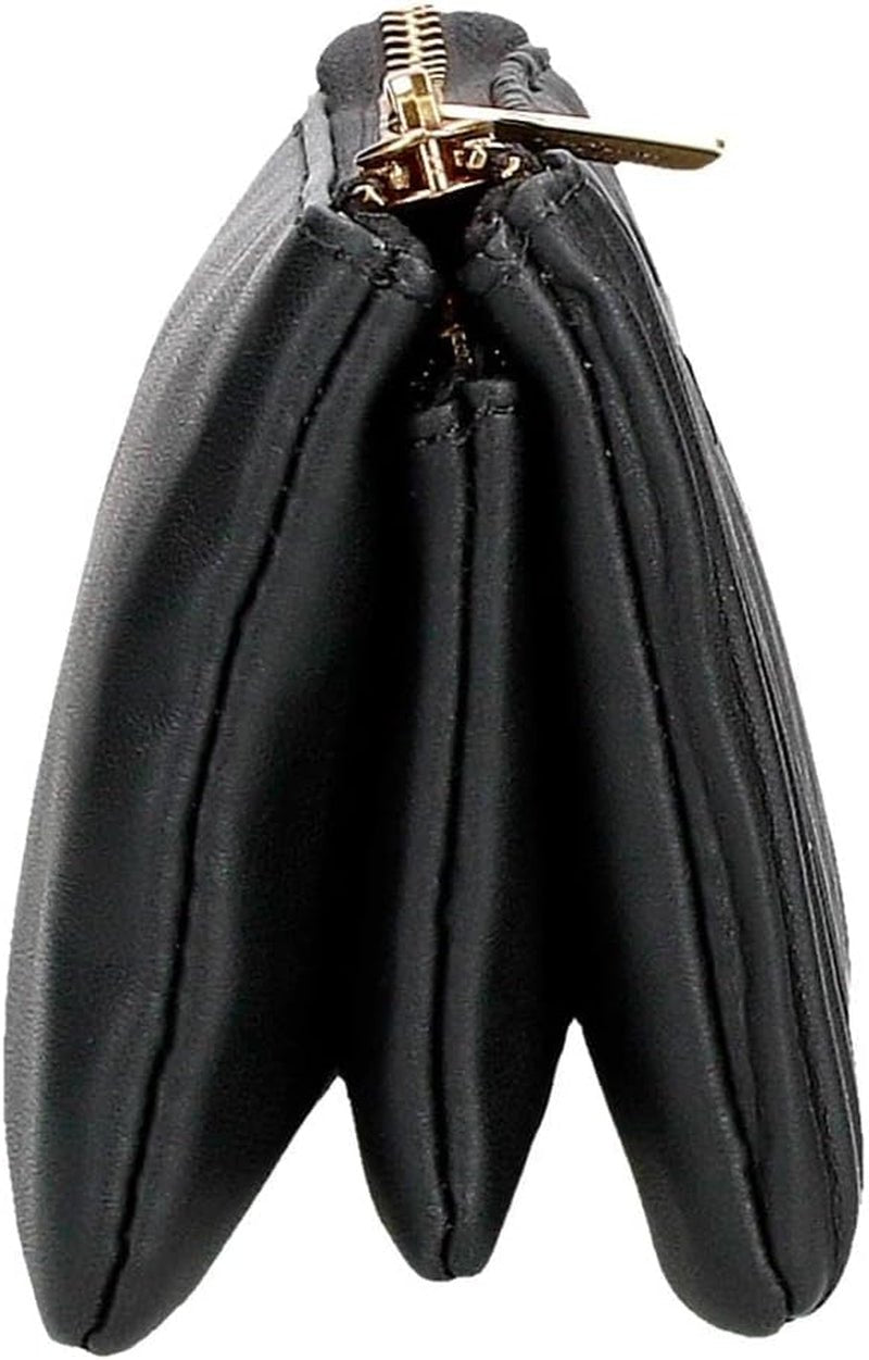 Portofel Pepe Jeans Aurora trei compartimente negru 17.5 x 9.5 x 2 cm piele artificială Portofel Femei Naty Shop