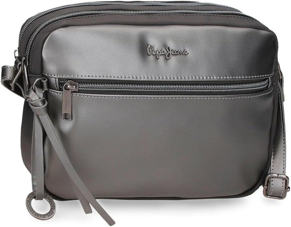 Portofel Pepe Jeans Ruby, poșetă, portofel, realizat din poliester și cu detalii din piele artificială. Compartimente, fermoare. De la Joumma Bags Portofel Femei Naty Shop Antracit Geantă de umăr dublă