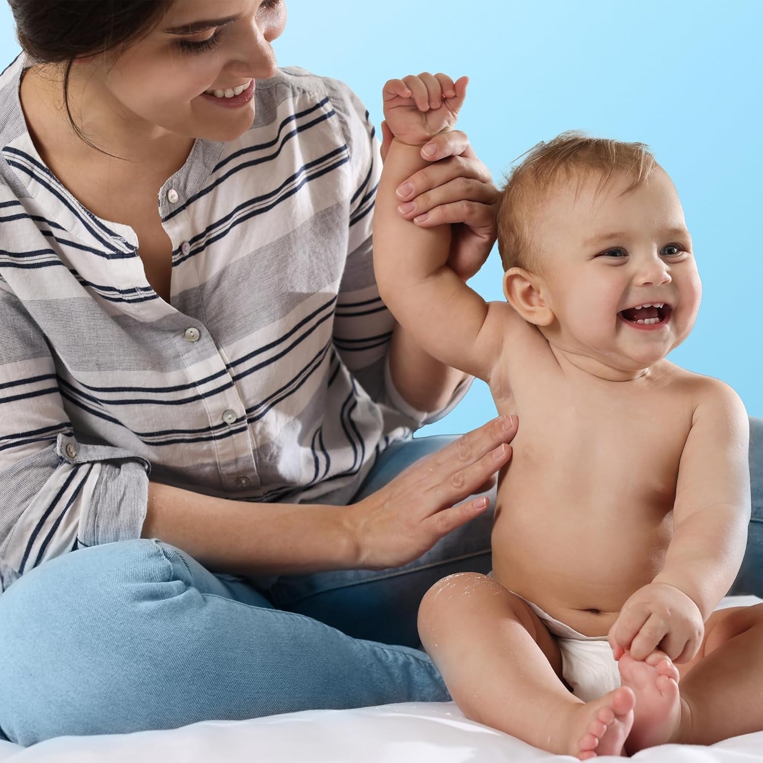 Pudră naturală pentru bebeluși Penaten cu aloe și vitamina E (1x 100g)- Protejează pielea sensibilă, absoarbe umezeala și menține pielea uscată- Aprobat dermatologic-99% ingrediente de origine naturală Copii - Baie si Skincare Naty Shop