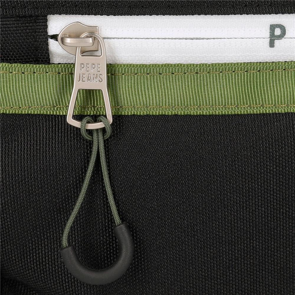 Rucsac Pepe Jeans Luca pentru laptop, compartiment dublu cu troler, 15.6 inch, negru, 31 x 44 x 15 cm, poliester 23.87 l, negru , Rucsac pentru laptop cu compartiment dublu și troler Bagaje și echipament de călătorie Naty Shop