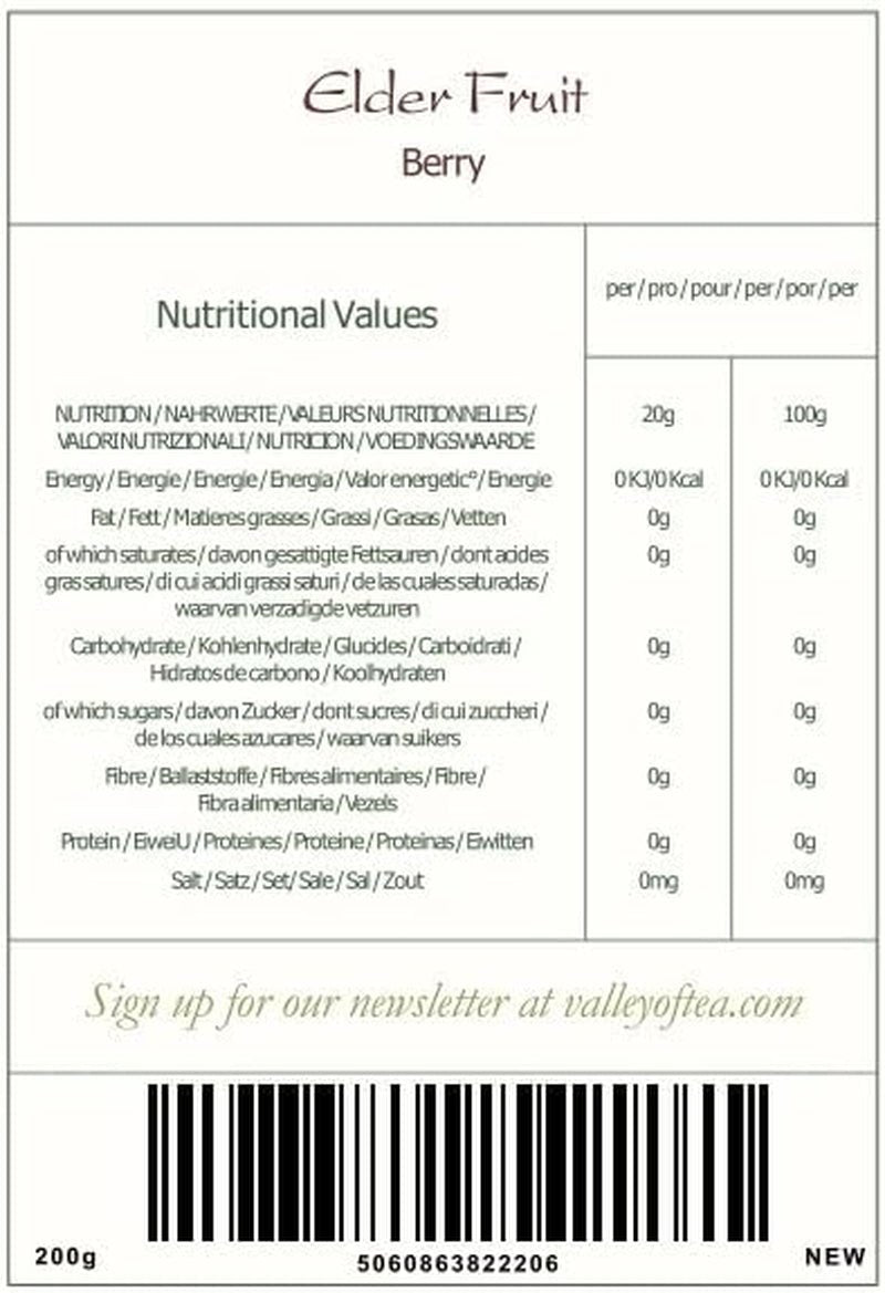 Sambuca neagră organică de soc - fructe de sambucus întregi - fructe de soc Produse deshidratate Naty Shop