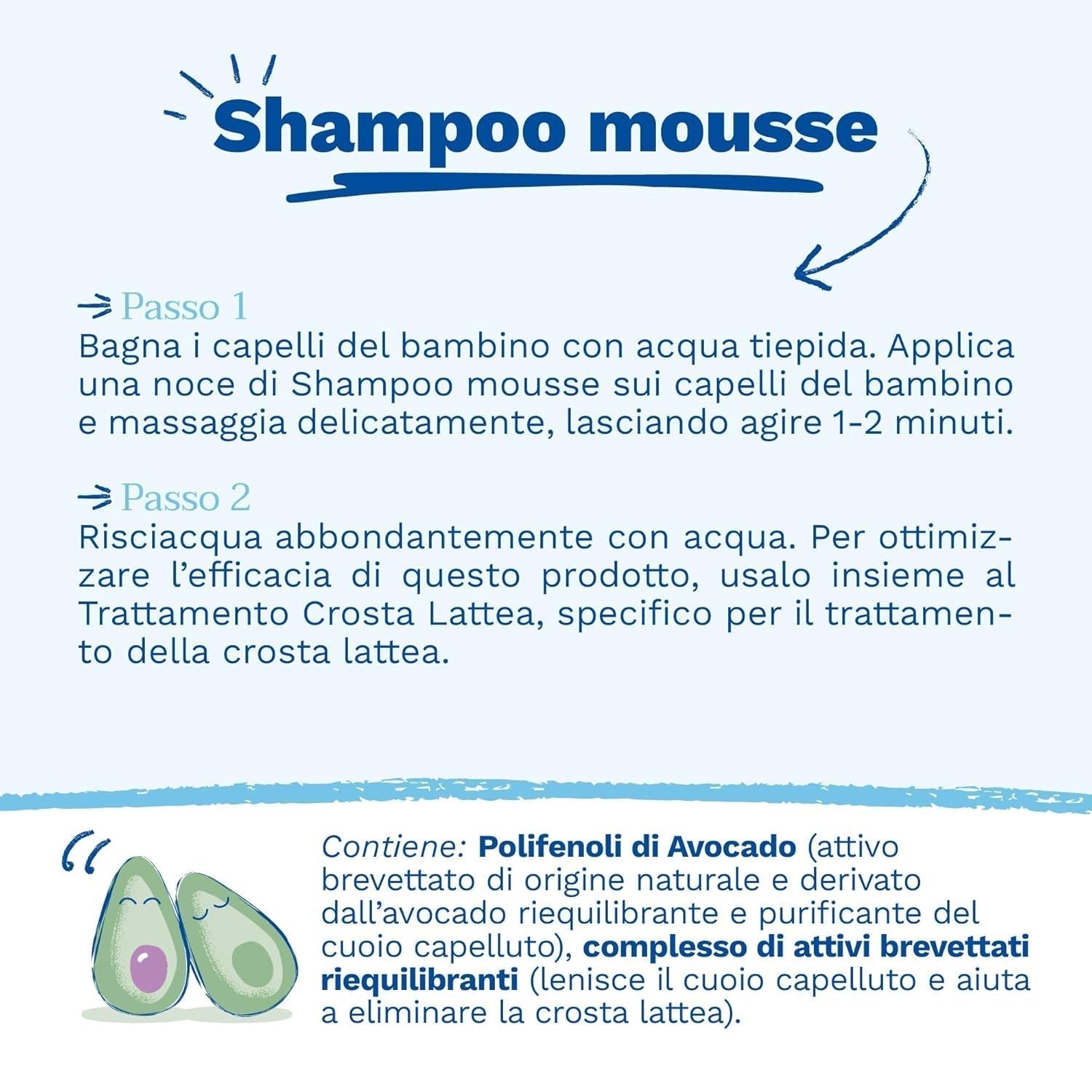 Șampon mousse pentru cruste de lapte, păr, bebeluși, copii, întreaga familie - Ajută la îndepărtarea crustă de lapte, curățare delicată, fără usturime (150ml) Copii - Baie si Skincare Naty Shop