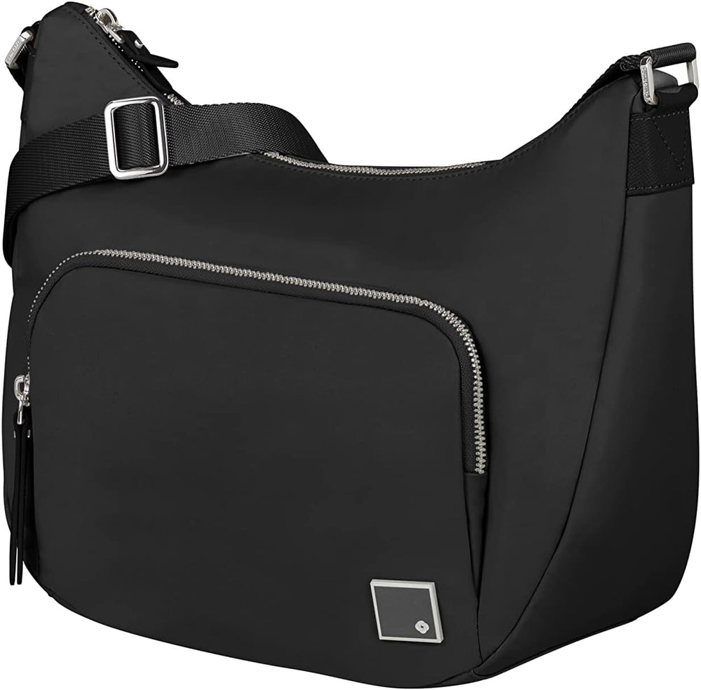Samsonite Essentially Karissa - Geantă de umăr M, 36 cm, negru (Negru) Genti Femei Naty Shop Negru (negru) Geantă de umăr M