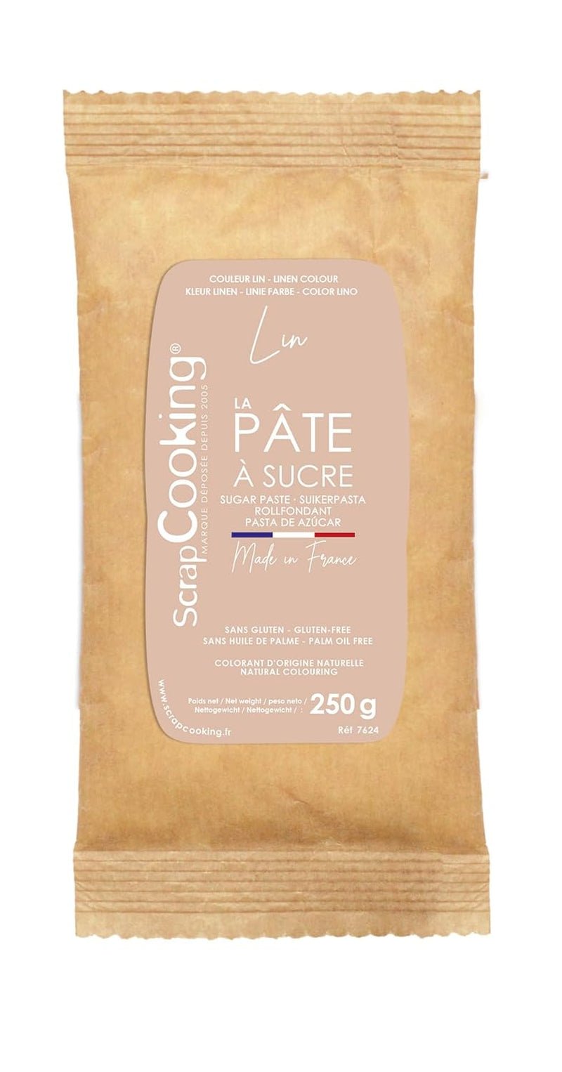 ScrapCooking - Pâte Ã Sucre Vert Sauge 250g - Colourant d'Origine Naturelle - Sans Gluten, Sans Huile de Palme - Pour Gâteaux, Pâtisseries Anniversaire - Vert Pastel - Fabriquée en France - 7621 Pasta de zahar Naty Shop Bej
