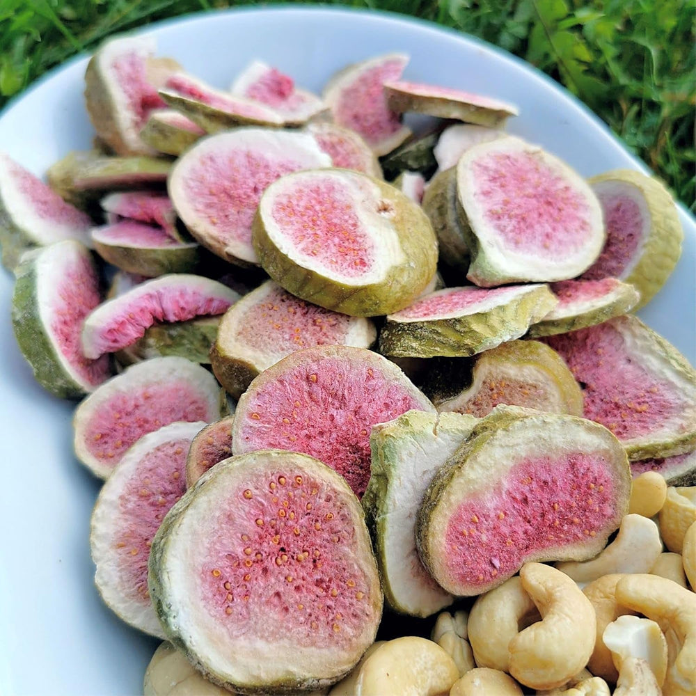 Smochine liofilizate | Smochine 100% naturale uscate | Fără zahăr adăugat Dulciuri liofilizate sănătoase | Fructe liofilizate Smochine liofilizate | ZingyZoo (100g) Produse deshidratate Naty Shop