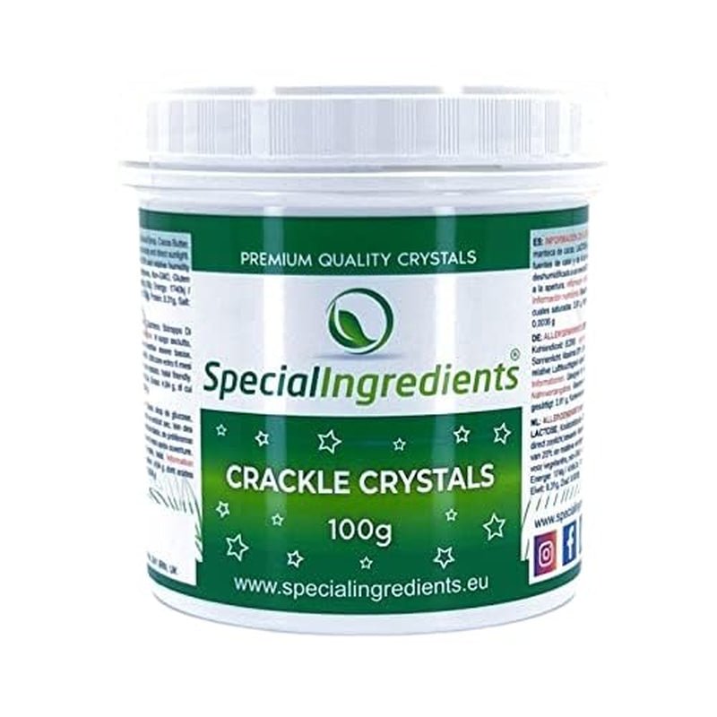 Special Ingredients Crackle Crystals Crackle 500g Cea mai înaltă calitate, fără OMG, ideal pentru prăjituri, dulciuri și înghețată Pasta de zahar Naty Shop 100G