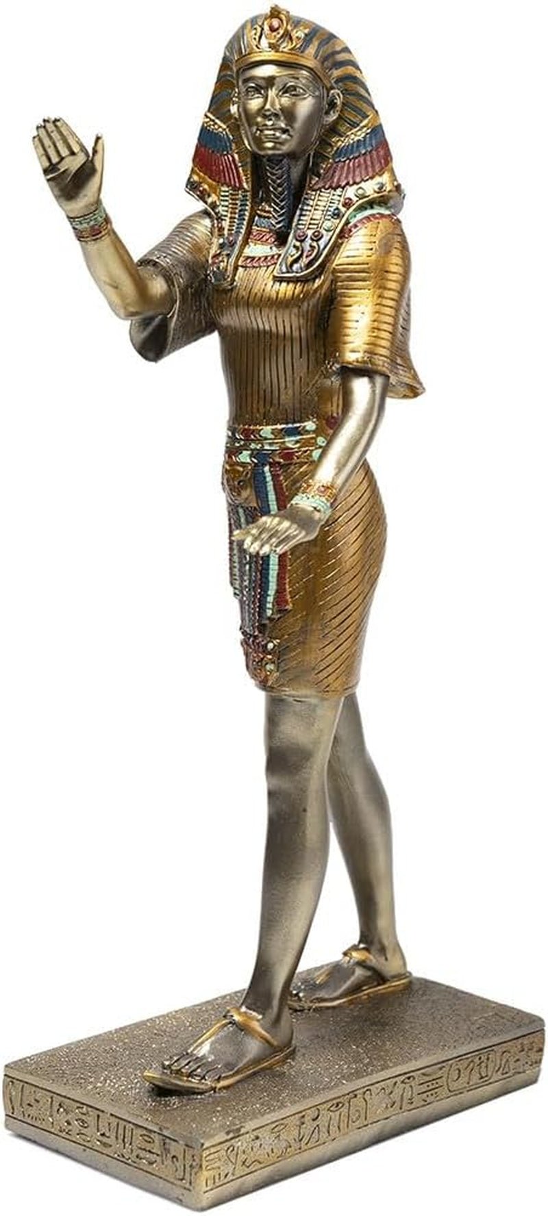 - Statuetă Bastet 21 cm - Statuetă pisică egipteană - Statuie decorare Egiptul Antic - Figurină pisică - Bust egiptean - Decorațiune originală idee cadou - Sculptură zeitate Statuete si sculpturi Naty Shop Doré bronz