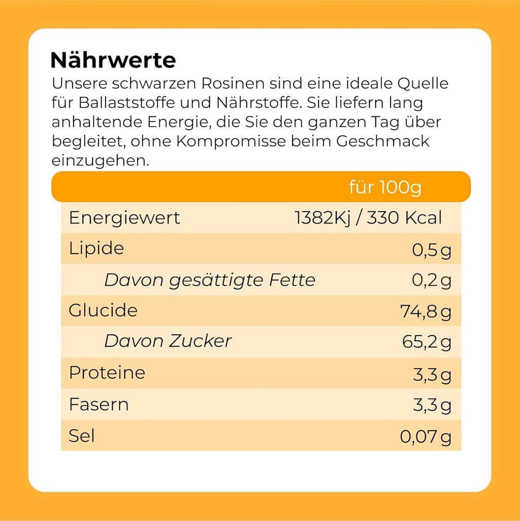 Sultane negre violet 1 kg | Struguri uscați | Fără semințe și fără zahăr | produse fără inginerie genetică | Potrivit pentru vegetarieni și vegani | Ideal pentru combinarea cu ciocolată | Produse deshidratate Naty Shop